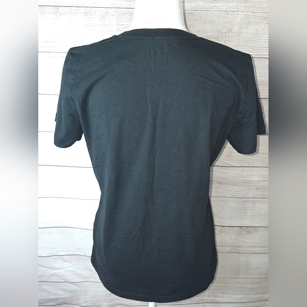 Adidas Black Logo Tee Size Large - Picture 2 of 4